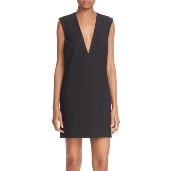 Elizabeth and James V Neck Black Shift Dress - Picture 2 of 9